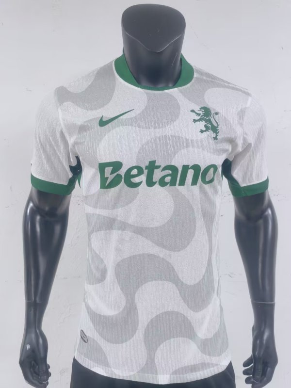 25-26 Sporting Lisbon Away Player Version Soccer Jersey