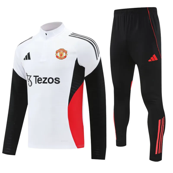 25-26 Man Utd High Quality Half Pull Tracksuit