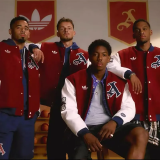 25-26 ARS Brown Red Cotton Baseball Jacket