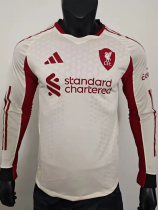 25-26 LIV Away Long Sleeve Player Version Soccer Jersey (长袖球员)