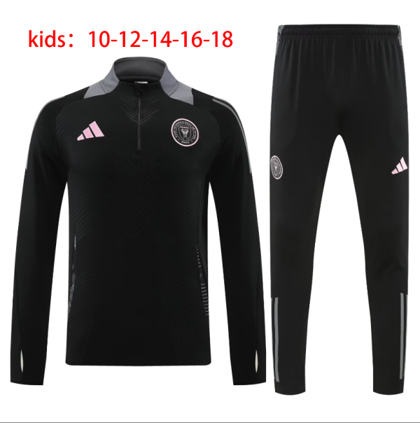 24-25 Inter Miami High Quality Kids Half Pull Tracksuit