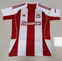 25-26 Olympiacos Home Fans Soccer Jersey