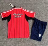 25-26 Man Utd Red Casual Edition Kids Baseball Jersey 1:1 Thai Quality