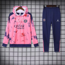 24-25 PSG Pink Hoodie Tracksuit (卫衣套装) 24-25 PSG Pink Hoodie Tracksuit (卫衣套装)