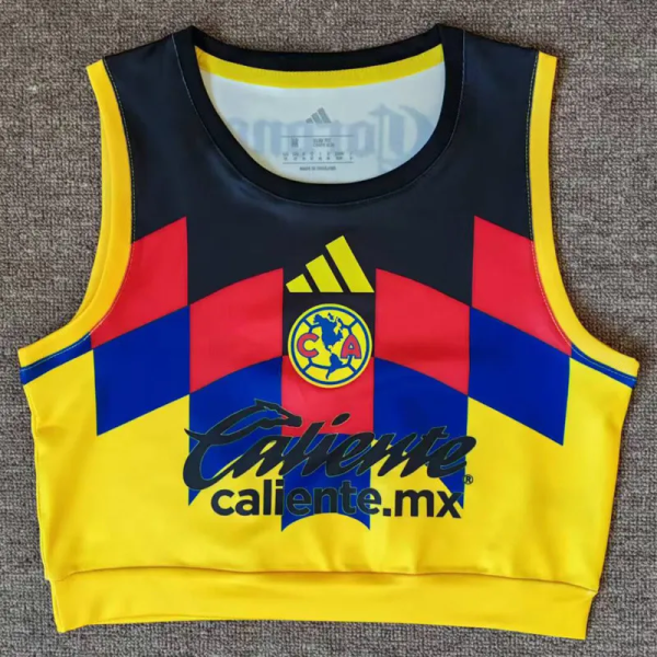 25-26 Club America Home Women Yoga Vest 1:1 Thai Quality (女)