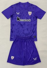25-26 Bilbao Purple Goalkeeper Kids Soccer Jersey 1:1 Thai Quality