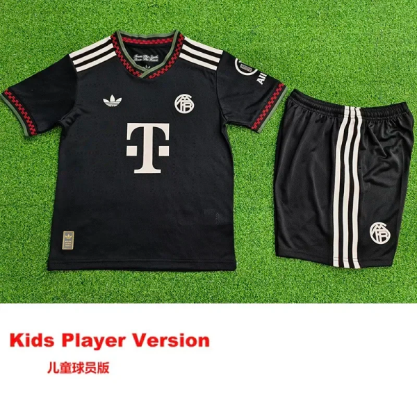 25-26 Bayern Third Kids Player Version Soccer Jersey 1:1 Thai Quality (球员童装)