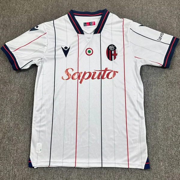 25-26 Bologna Away Fans Soccer Jersey 1:1 Thai Quality