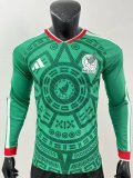25-26 Mexico Home Long sleeves Player Version Soccer Jersey 1:1 Thai Quality
