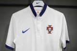 2014 Portugal Away Player Version Long Sleeve Retro Soccer Jersey 1:1 Thai Quality*长袖球员