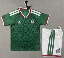 25-26 Mexico Home Kids Soccer Jersey 1:1 Thai Quality