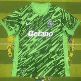 25-26 Sporting Lisbon Green Goalkeeper Fans Soccer Jersey 1:1 Thai Quality