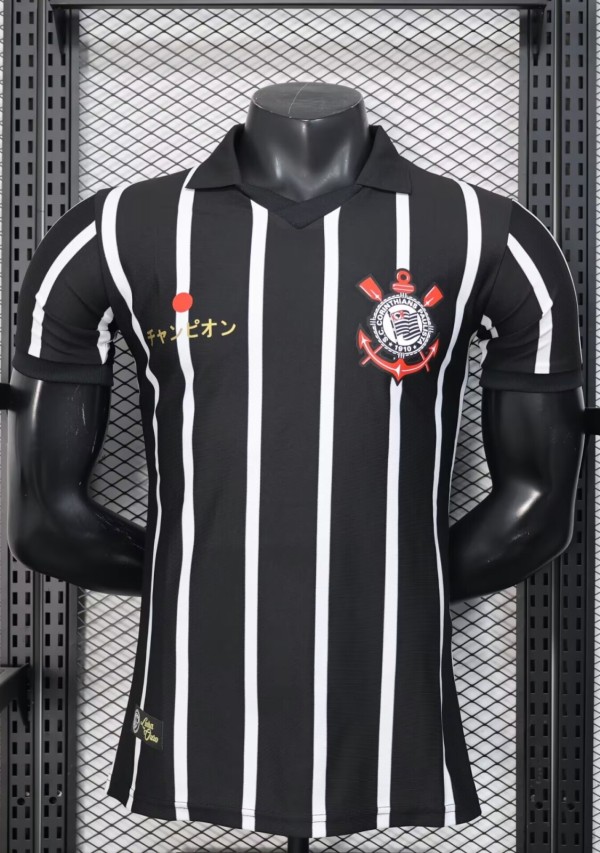 25-26 Corinthians Black Special Edition Player Version Soccer Jersey