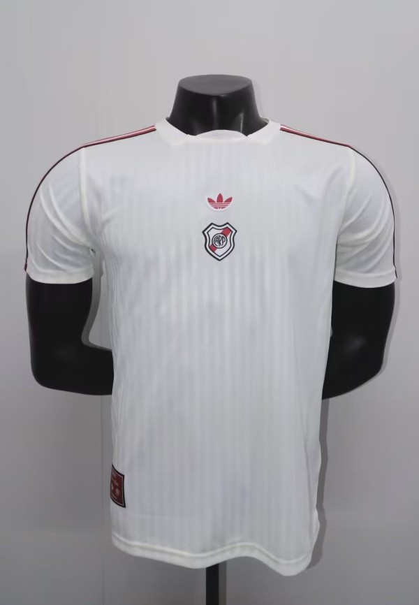 25-26 River Plate White Casual Edition Player Version Training shirts