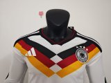 25-26 Germany Home Long Sleeve Player Version Soccer Jersey (长袖球员)