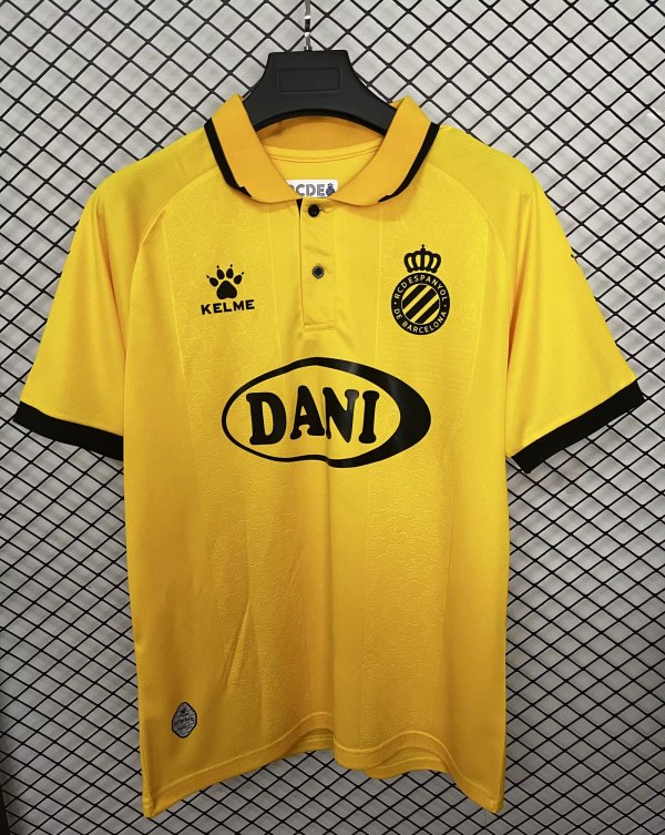 25-26 Espanyol Yellow 125th Anniversary Edition Fans Soccer Jersey