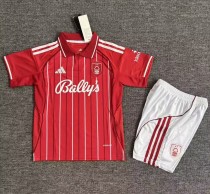 25-26 Nottingham Home Kids Soccer Jersey 25-26 Nottingham Home Kids Soccer Jersey
