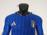 25-26 Italy Home Long sleeves Player Version Soccer Jersey*长袖球员