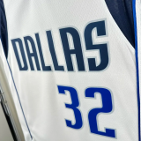 22-23 Dallas Mavericks FLAGG #32 White Top Quality Hot Pressing NBA Jersey(V领)
