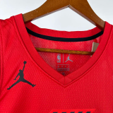 22-23 TRAIL BLAZERS YANG #16 Red Top Quality Hot Pressing NBA Jersey (Trapeze Edition)飞人版