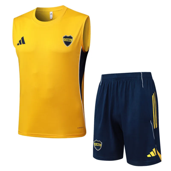 25-26 Boca Juniors High Quality Tank Top And Shorts Suit