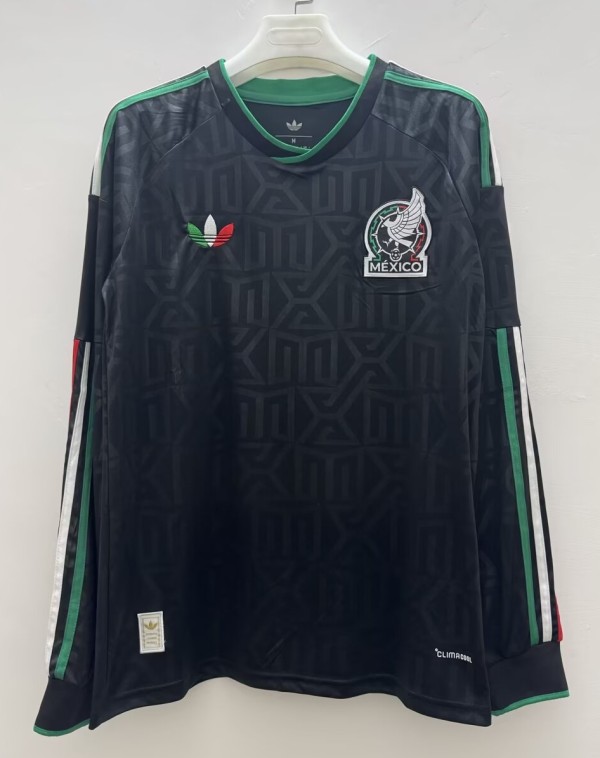 25-26 Mexico Black Special Edition Long sleeves Fans Soccer Jersey