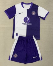 25-26 Toulouse Home Kids Soccer Jersey