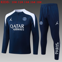 25-26 PSG High Quality Kids Half Pull Tracksuit 25-26 PSG High Quality Kids Half Pull Tracksuit