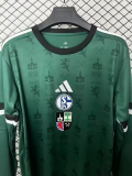25-26 Schalke 04 150th Anniversary Commemorative Edition Long sleeves Fans Soccer Jersey