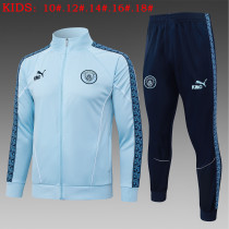 25-26 Man City High Quality Kids Jacket Tracksuit 25-26 Man City High Quality Kids Jacket Tracksuit