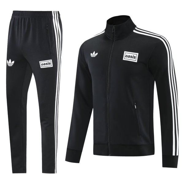 2025 AD Black Jacket Tracksuit