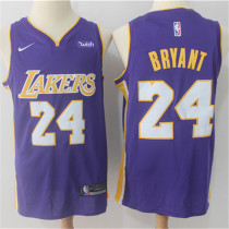 Los Angeles Lakers 19新款 湖人队 24号 科比 紫色