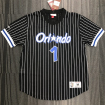 Orlando Magic Mitchellness 魔术队 黑色 1号 麦迪 复古网眼短袖