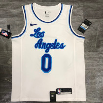 Los Angeles Lakers 湖人队拉丁复古之夜白色 KUZMA 0号库兹马
