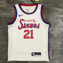 Philadelphia 76ers 21赛季 76人队 草写复古限定 21号 恩比德