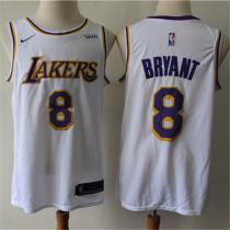 Los Angeles Lakers 19新款 湖人队 8号 科比 白色