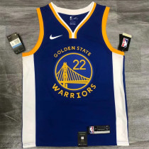Golden State Warriors NBA勇士队20赛季V领蓝色22号维金斯