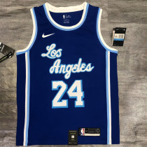 Los Angeles Lakers 湖人队拉丁复古之夜蓝色 24号科比