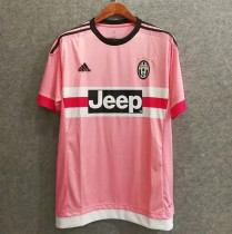 15-16 Juventus Away pink Retro Jersey Thailand Quality