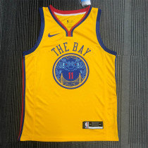 Golden State Warriors NBA 18赛季勇士队中国龙袍11号 汤普森