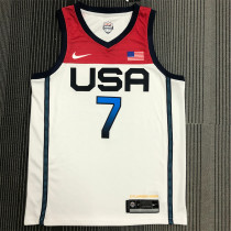 USA Basketball ,Dream 2021年奥运会 USA 美国队 白色 7号 杜兰特