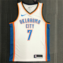 Oklahoma City Thunder 雷霆队 白色 7号 安东尼