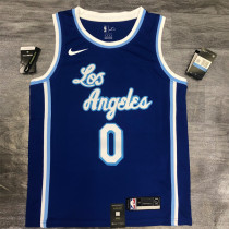 Los Angeles Lakers 湖人队拉丁复古之夜蓝色 YOUNG 0号库尼克杨