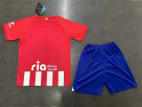 Kids kit 23-24 Atletico Madrid home Thailand Quality