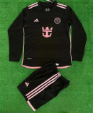 Long sleeve Kids kit 24-25 Inter Miami CF Away Thailand Quality