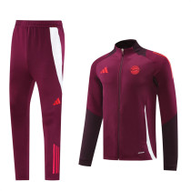 24-25 Bayern München (Jujube red) Jacket Sweater tracksuit set