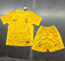 Kids kit 2024 France (Goalkeeper) Thailand Quality