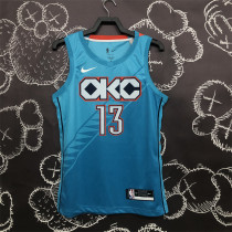 Oklahoma City Thunder 19赛季 雷霆城市版 13号 乔治