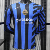 Long sleeve 24-25 Inter milan home Player Version Thailand Quality