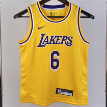 24童装湖人 Los Angeles Lakers Youth children's clothing:JAMES 6#